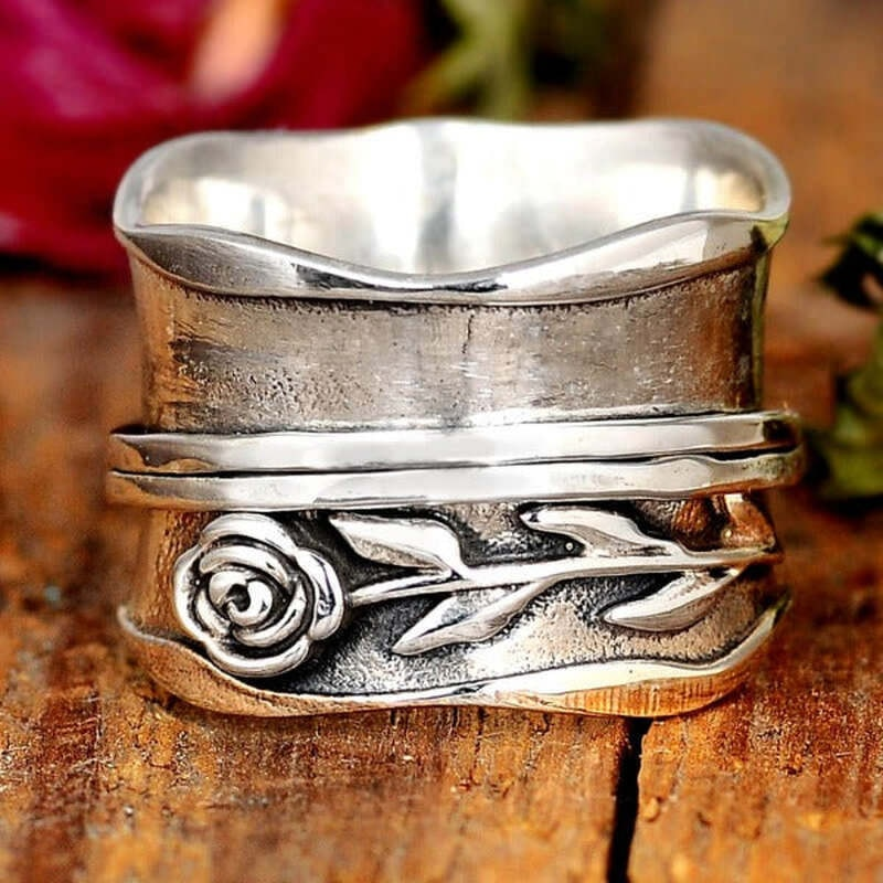 Vintage Silver Flower Ring (BUY 1 GET 1 FREE)