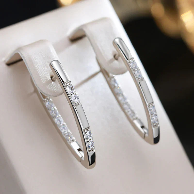 Elegant Zirconia Earrings in Gold (BUY 1 GET 1 FREE)