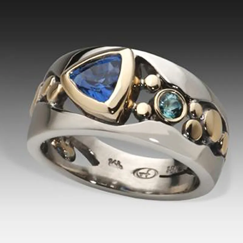 Vintage Blue Crystal Ring (BUY 1 GET 1 FREE)