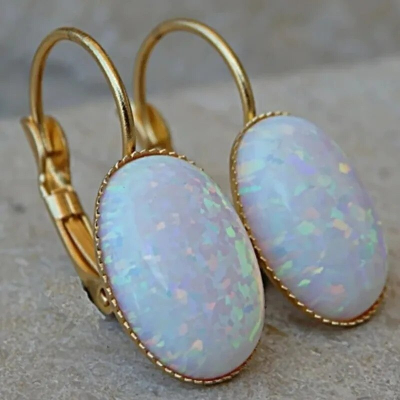 Vintage White Opal Golden