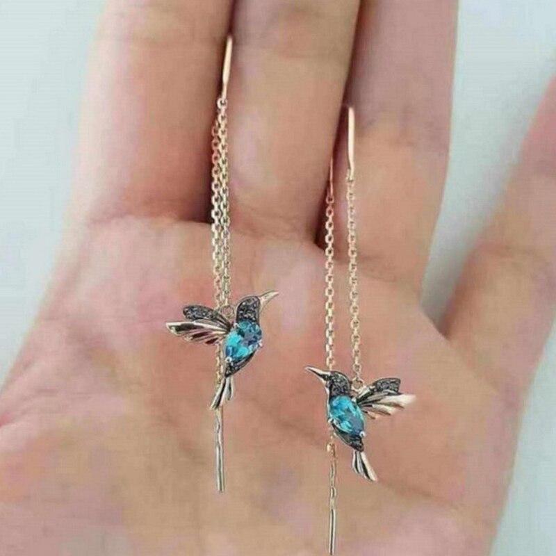 Hummingbird Enamel and Zirconia Earrings (BUY 1 GET 1 FREE)