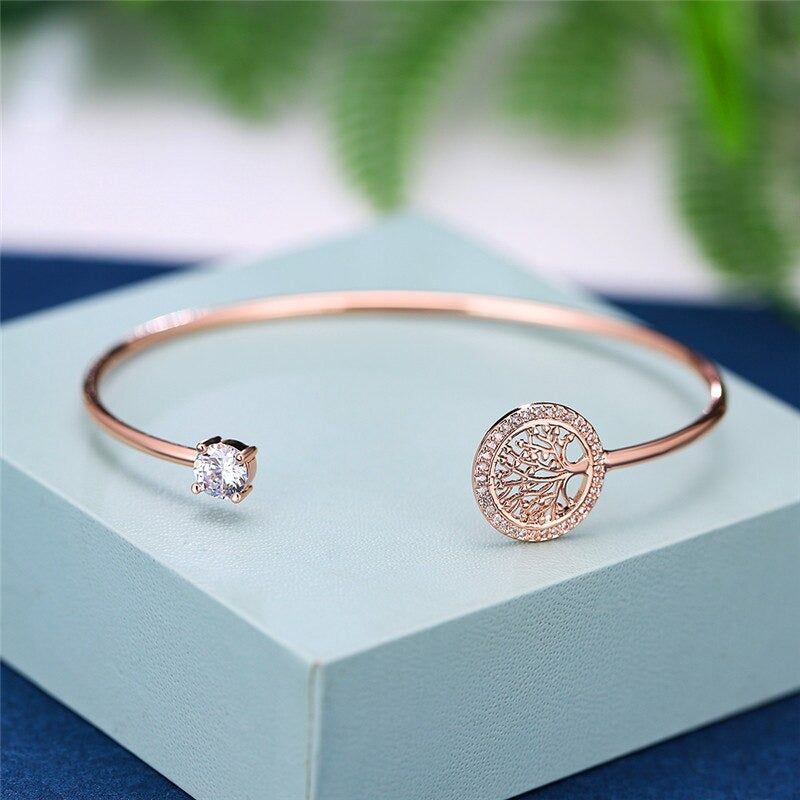 "TREE OF LIFE" GEM BRACELET (ADJUSTABLE)